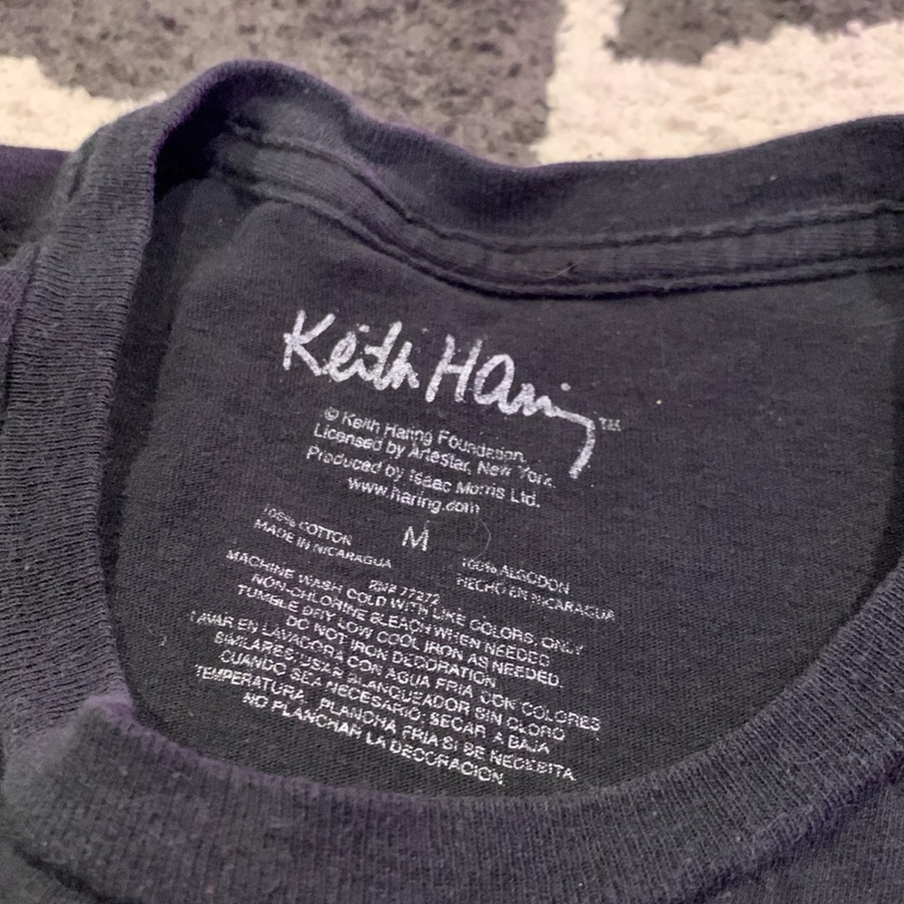 Keith haring, black, large logo on front, medium - Picture 2 of 3